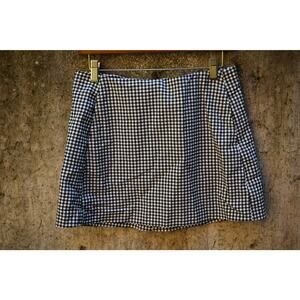 Urban Outfitters Black & White Gingham Mini Skirt – Size M